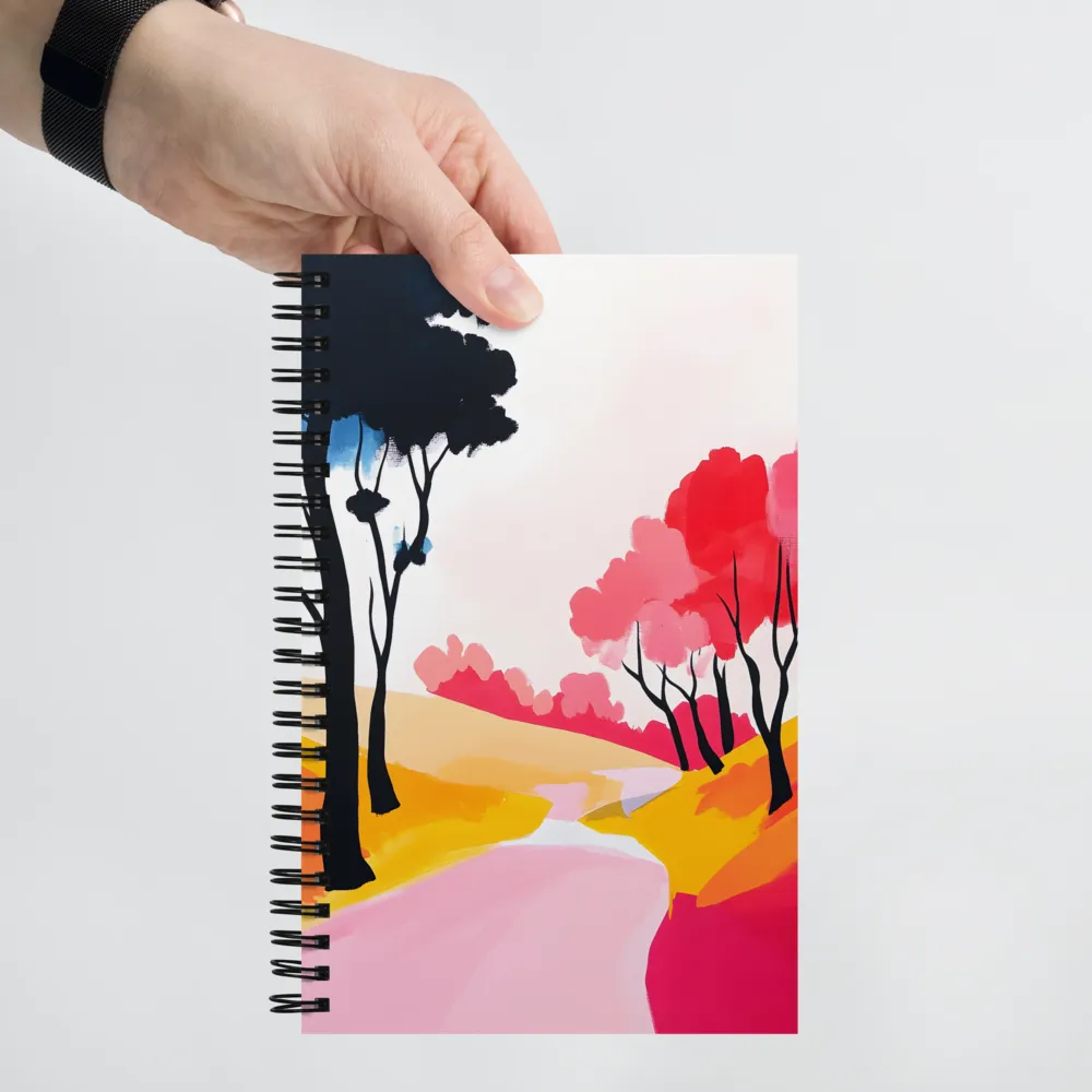 Colorful Woodland Stream 
 Spiral Notebook | 140 pages