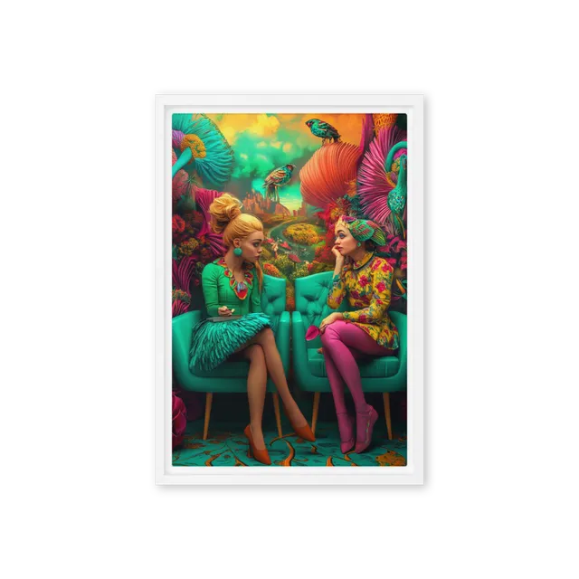 Conversation in a Psychedelic Garden | Art Print