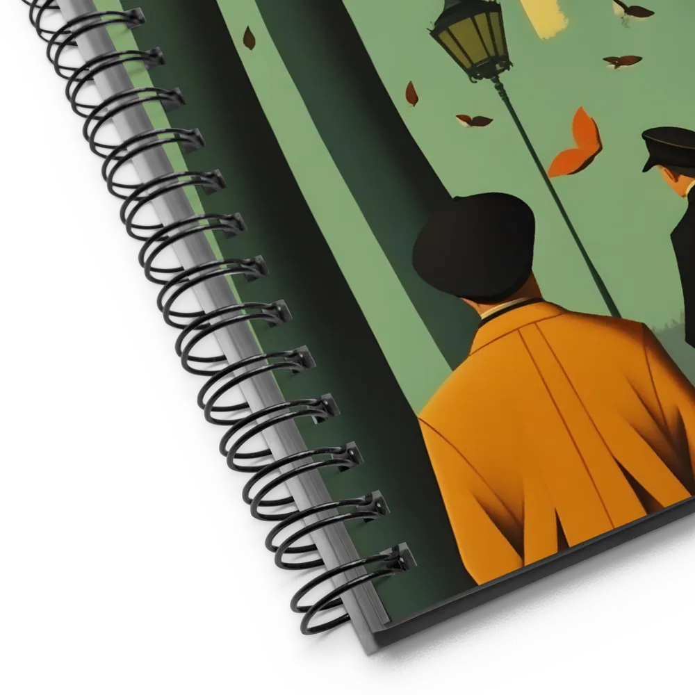 Autumnal City Stroll 
 Spiral Notebook | 140 pages