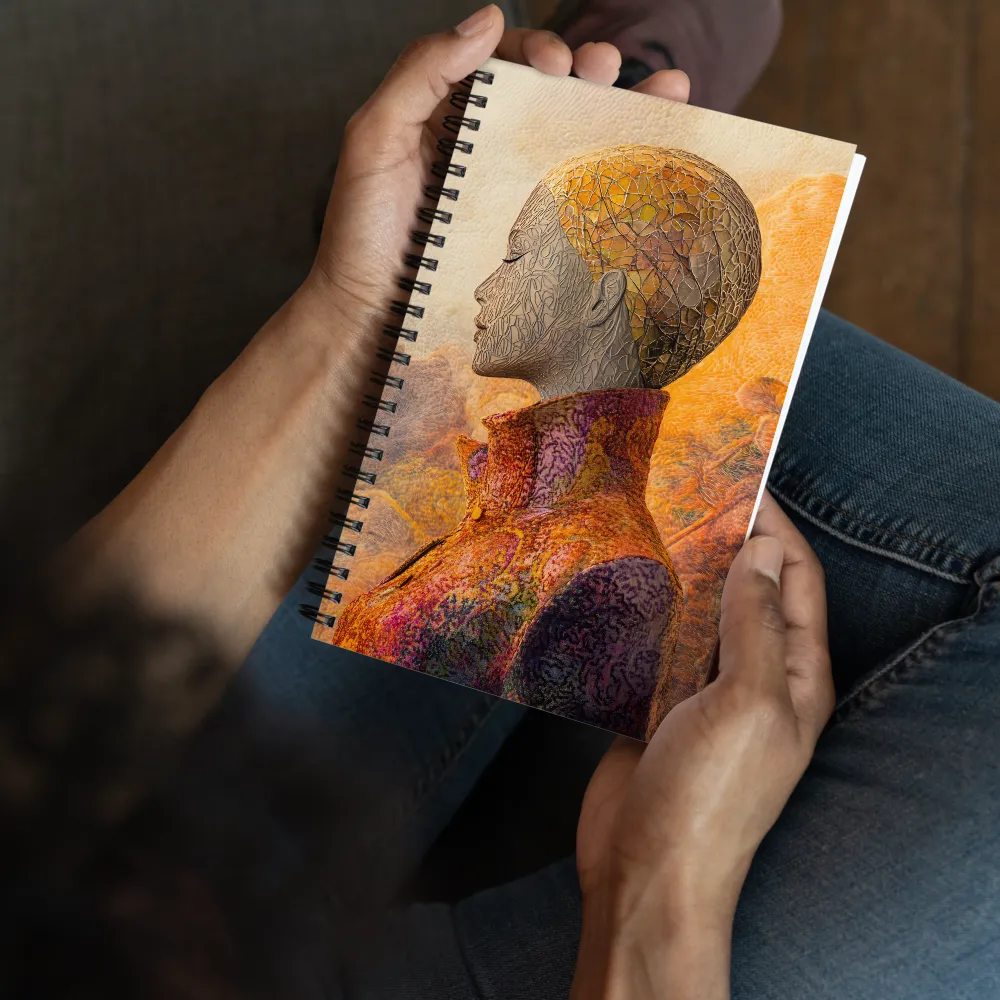Golden Mosaic Profile 
 Spiral Notebook | 140 pages