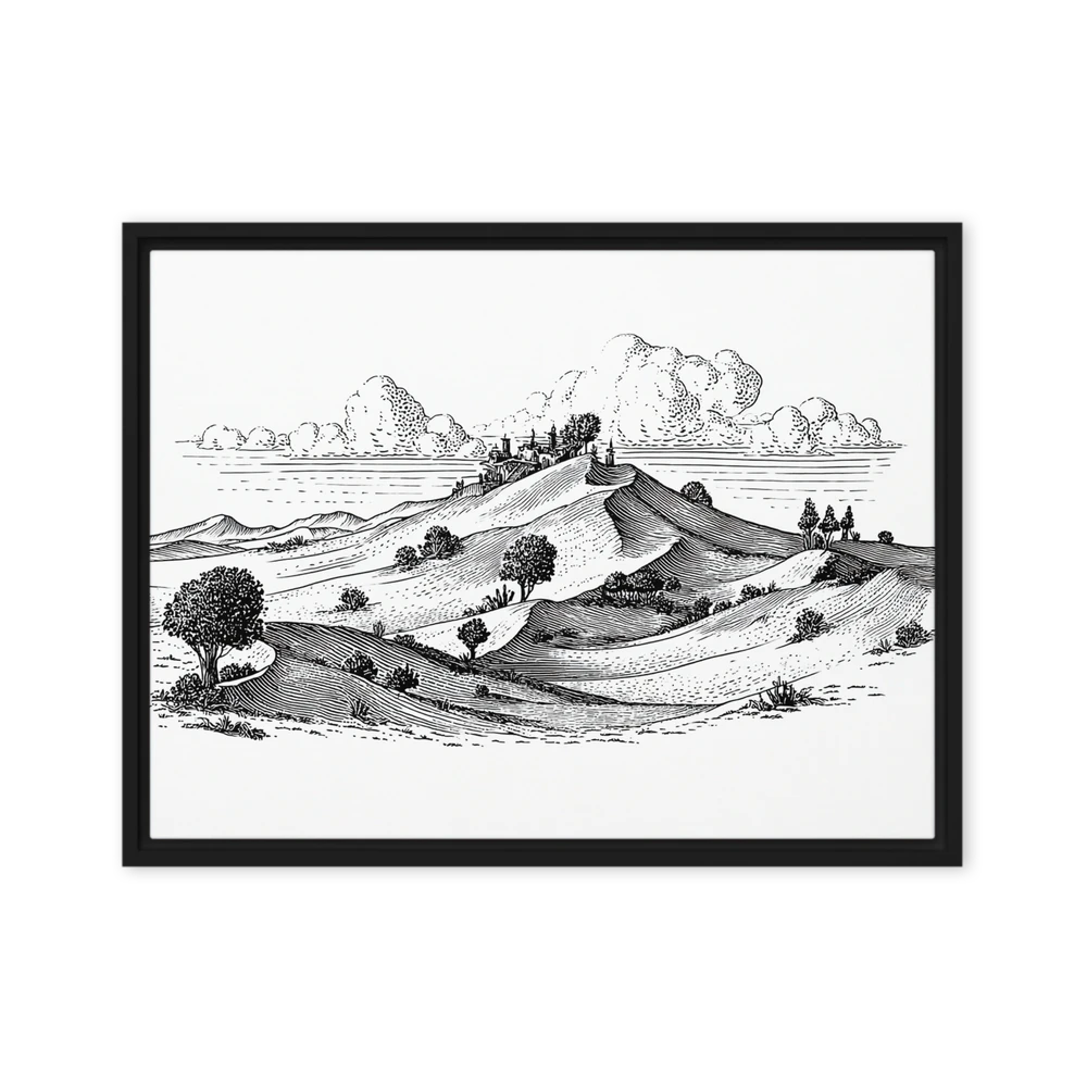 The Village on the Hill | Art Print