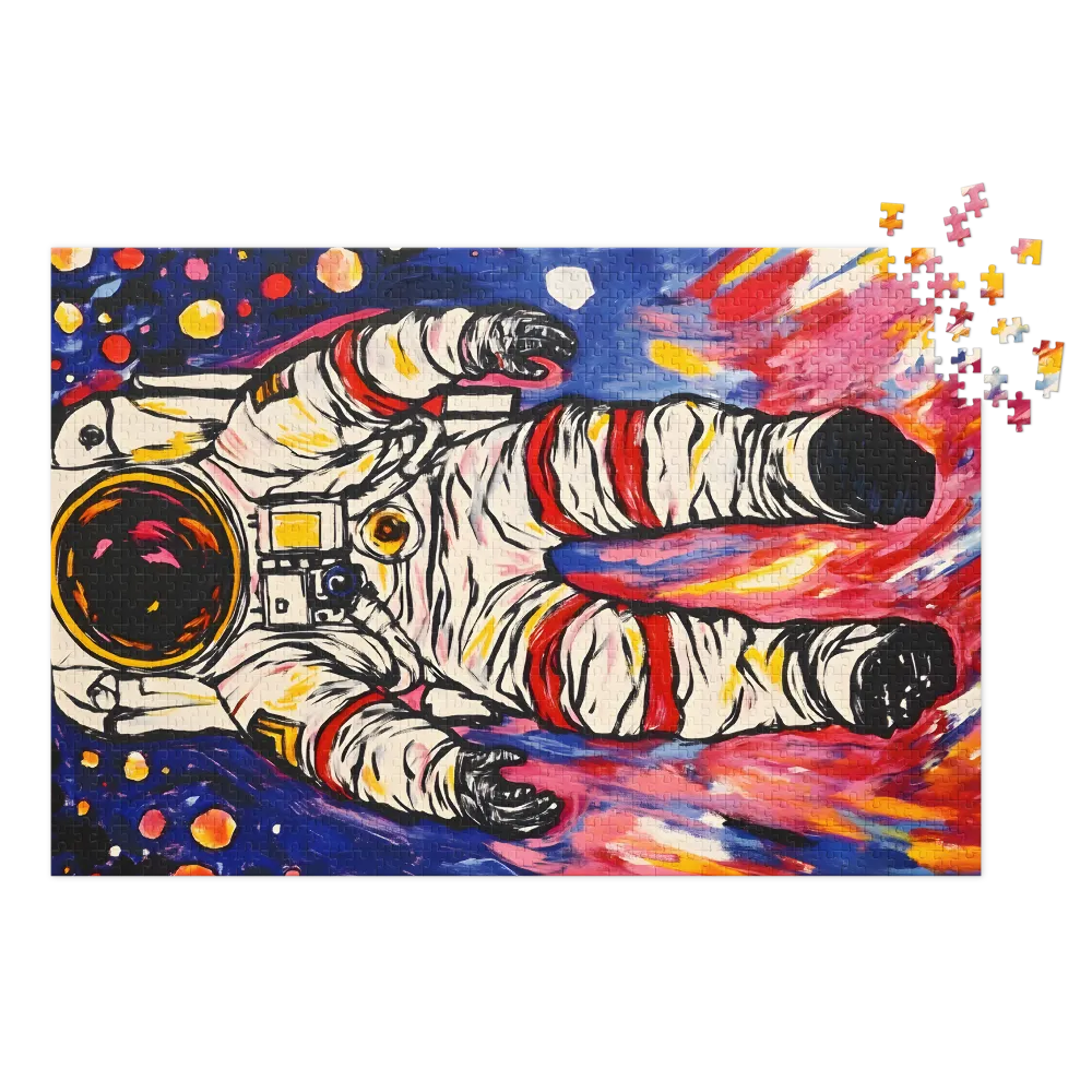 Astronauta Pop Cósmico 
 Puzzle em caixa de metal