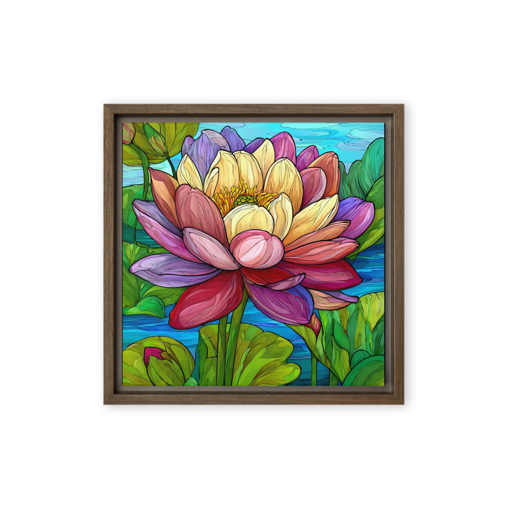 Luminous Lotus in Bloom | Art Print