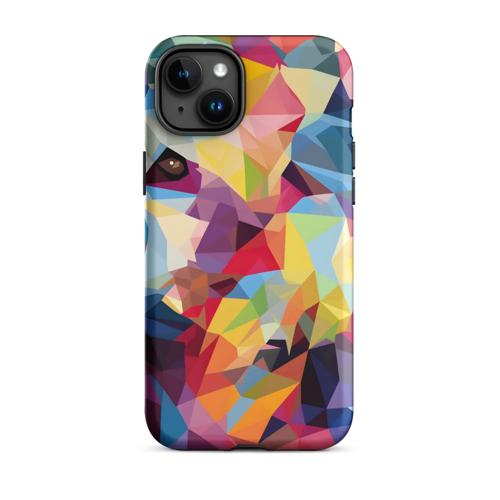 Colorful Geometric Bear Art | Phone Case