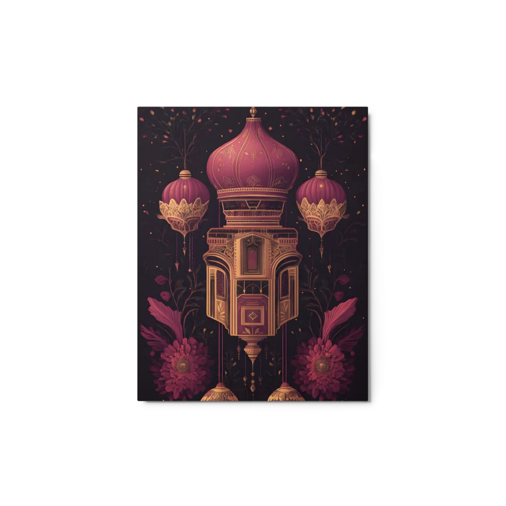 Ornate Architectural Design with Floral Elements