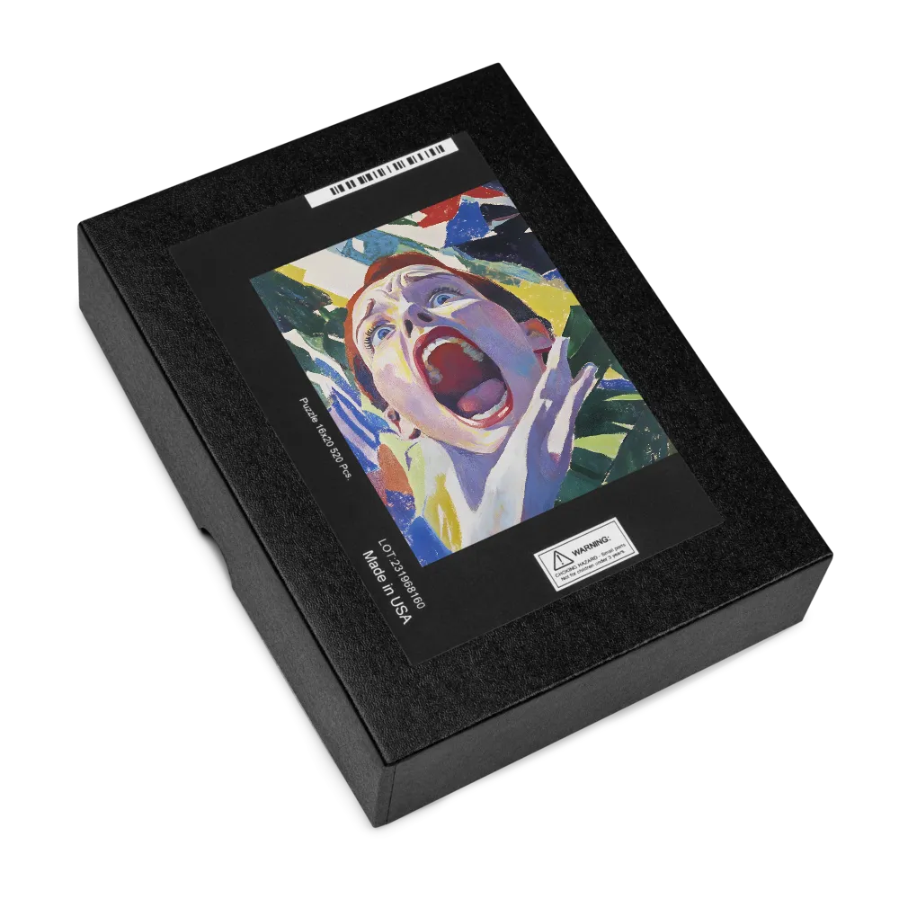 The Scream of Emotion 
 Jigsaw Puzzle in Tin Box