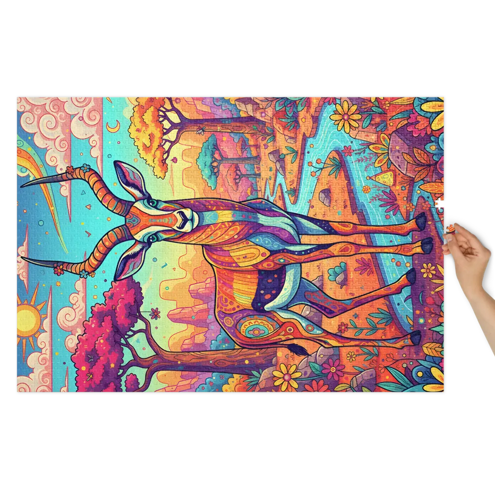 Psychedelic Antelope | Jigsaw Puzzles