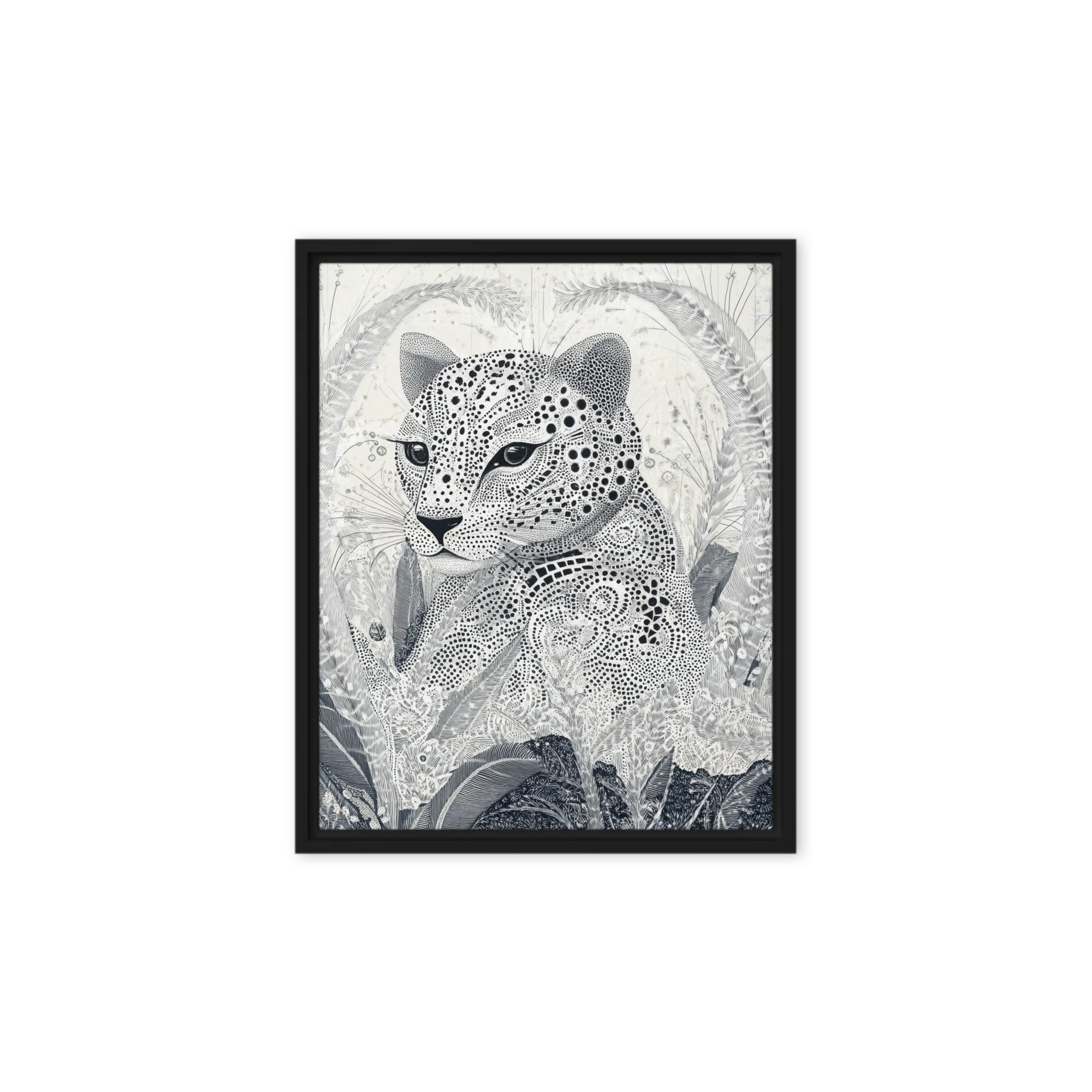 Stippled Leopard Portrait
