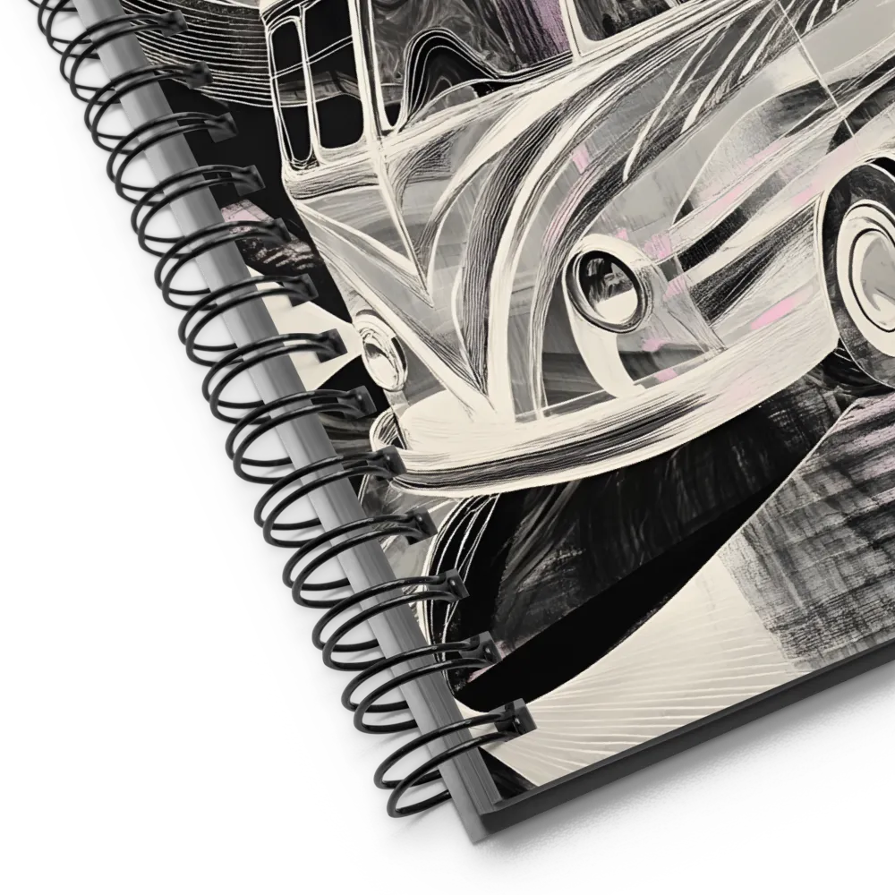 Retro Bus Flow 
 Spiral Notebook | 140 pages