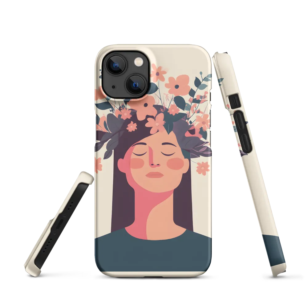 Woman with Floral Crown | Phone Case
