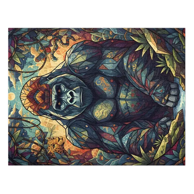 Stained‑Glass Gorilla | Jigsaw Puzzles