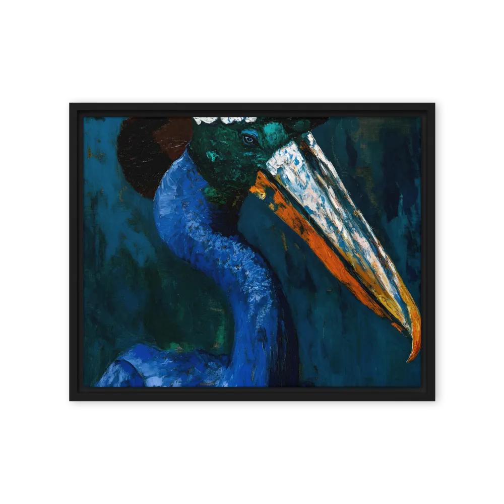 The Gentleman Crane 
 Canvas with Black Frame
