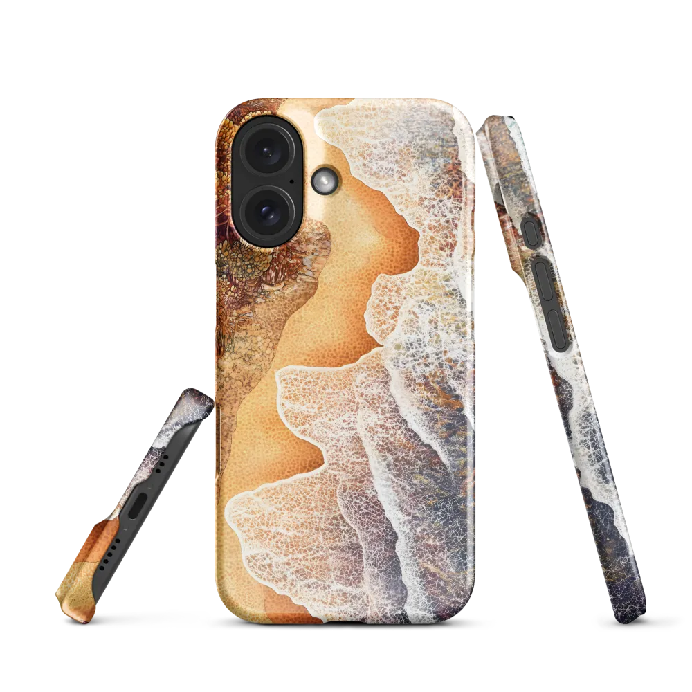 Golden Shoreline Mosaic 
 iPhone 14 Pro | Snap Case