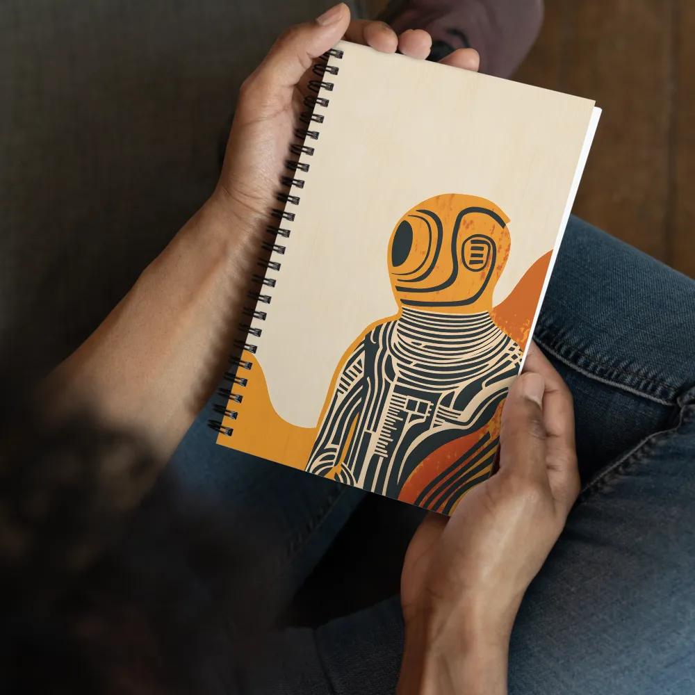 Retro-Futuristic Astronaut 
 Spiral Notebook | 140 pages