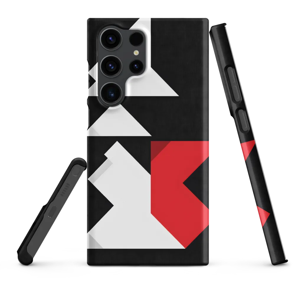 Red and White Tangram | Phone Case