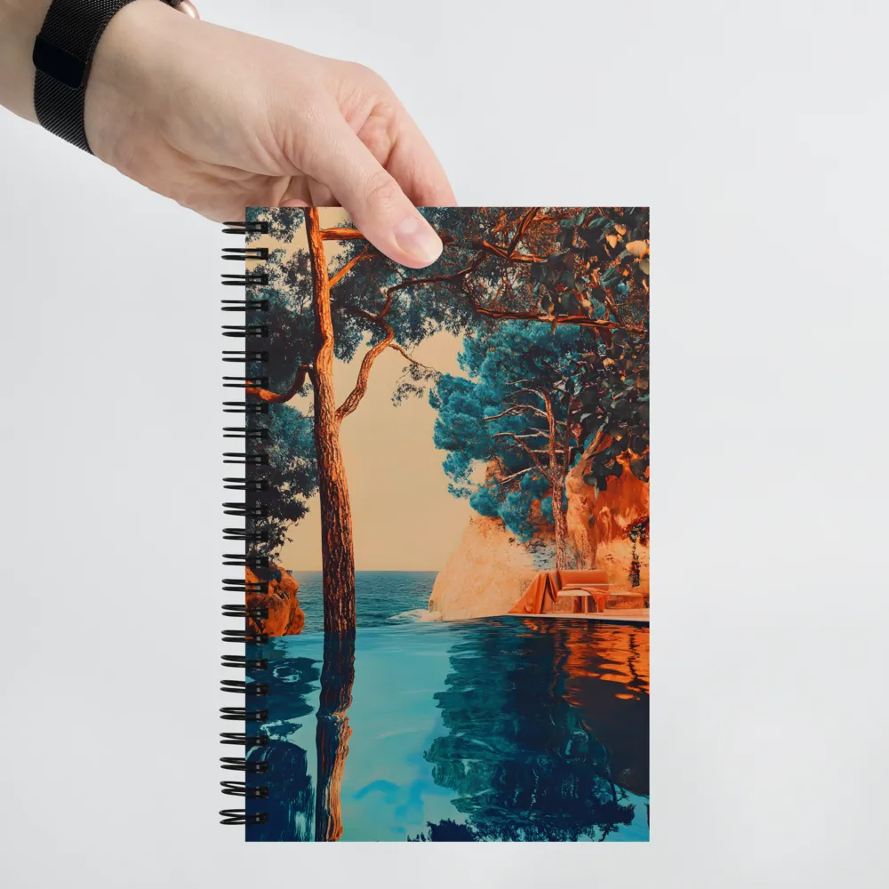 Tranquil Azure Horizon 
 Spiral Notebook | 140 pages