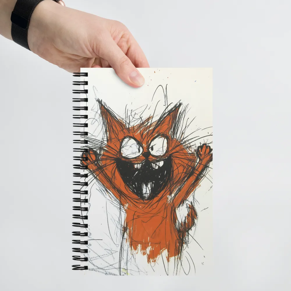 Furious Feline Sketch 
 Spiral Notebook | 140 pages