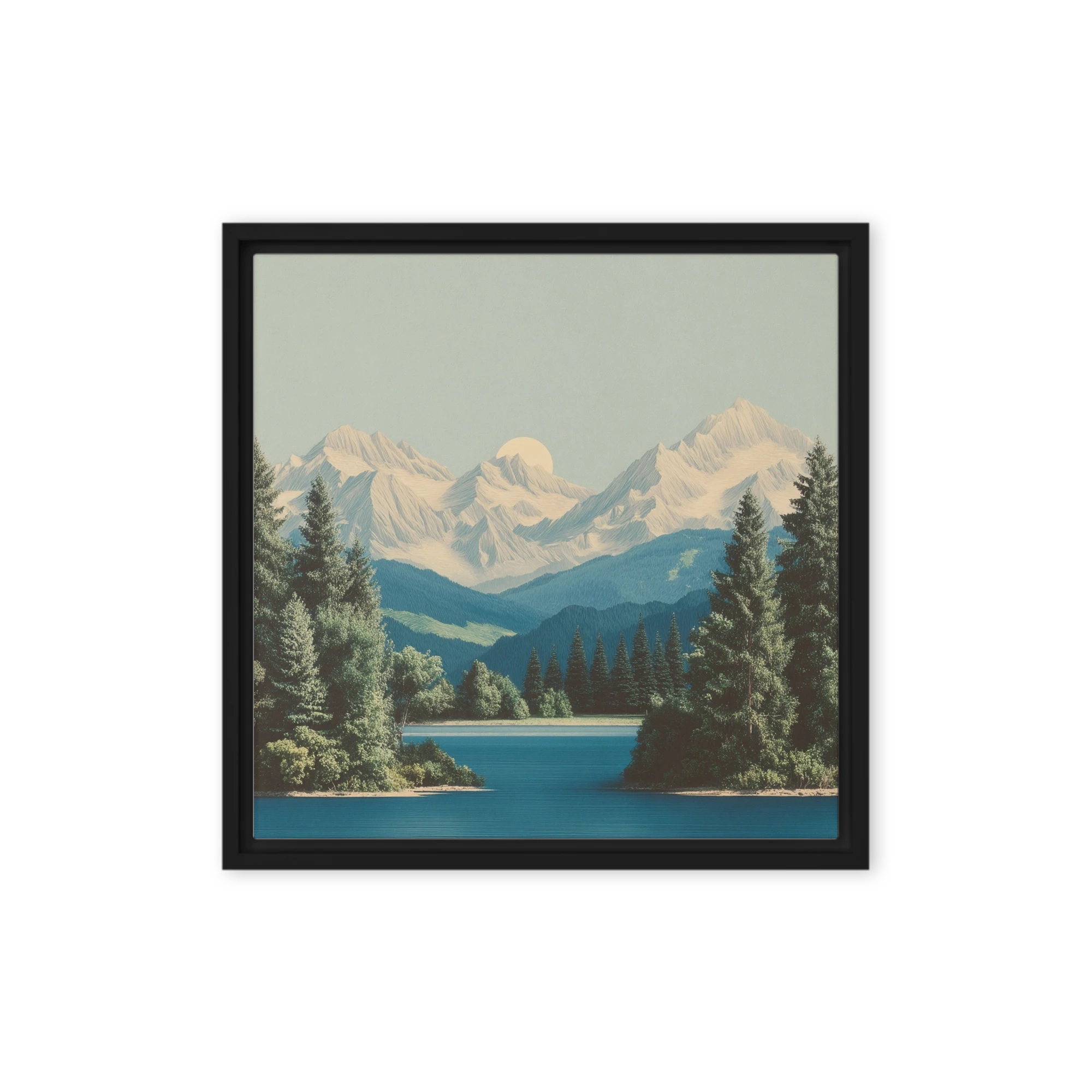 Lake Beyond the Peaks | Art Print