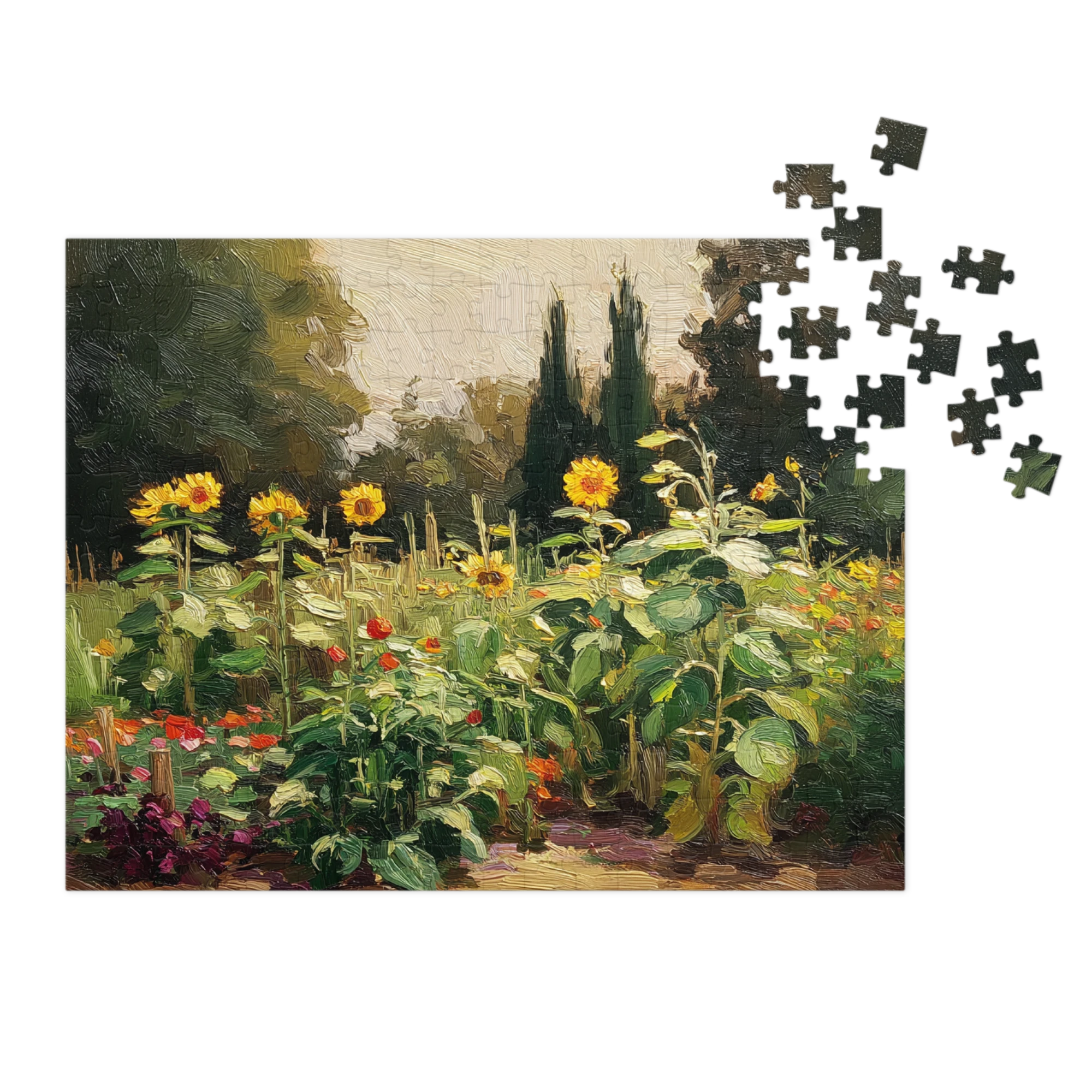 Sunflowers in the Garden