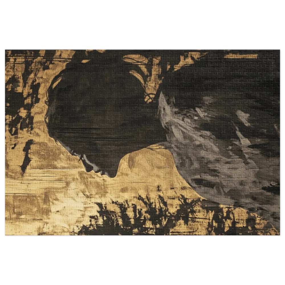 Golden Gaze 
 Jigsaw Puzzle in Tin Box