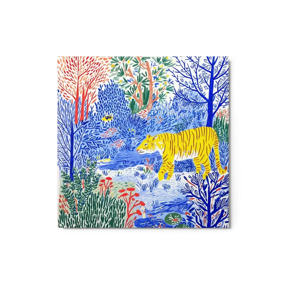 Tiger in the Blue Forest | Art Print