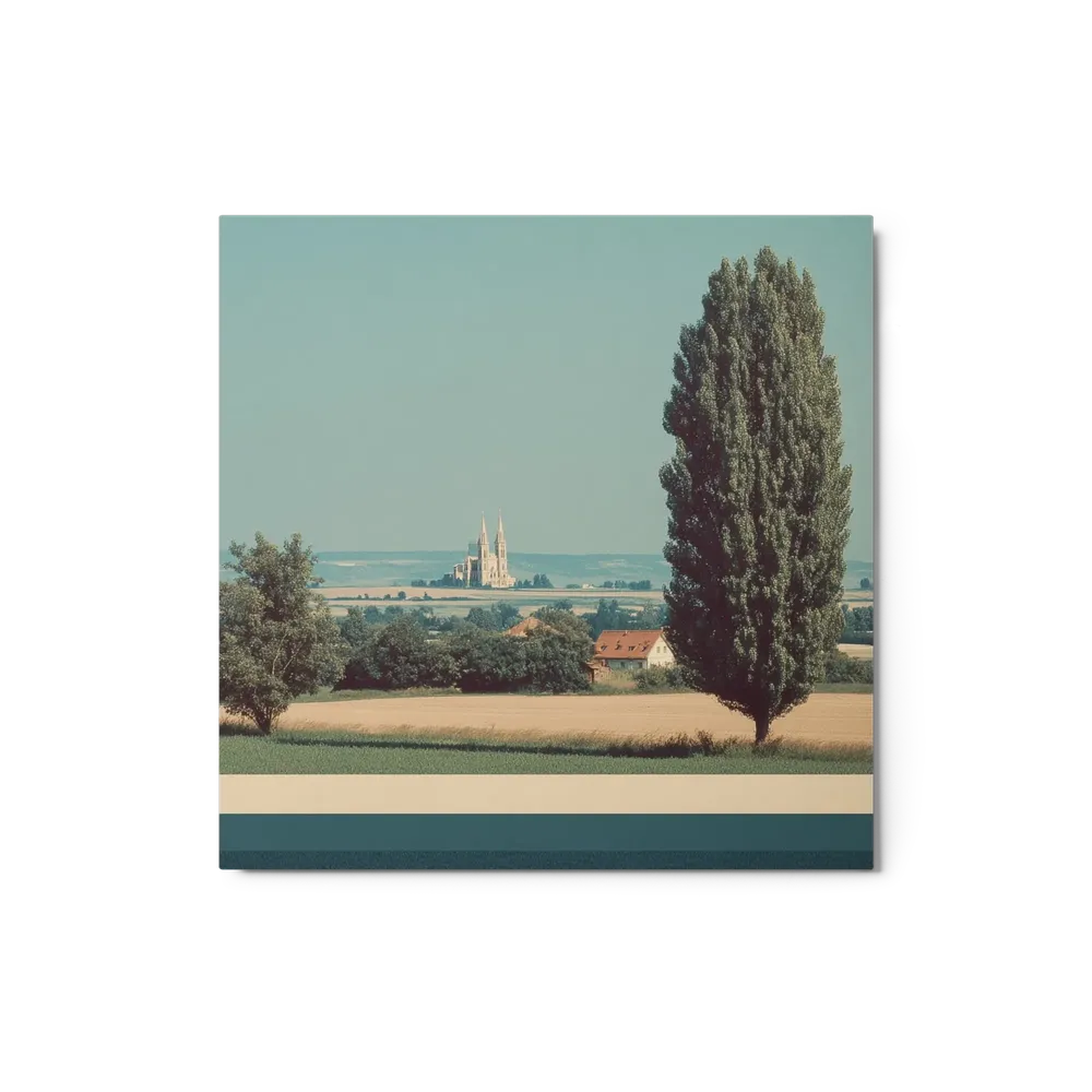 Distant Cathedral in Summer Fields | Art Print