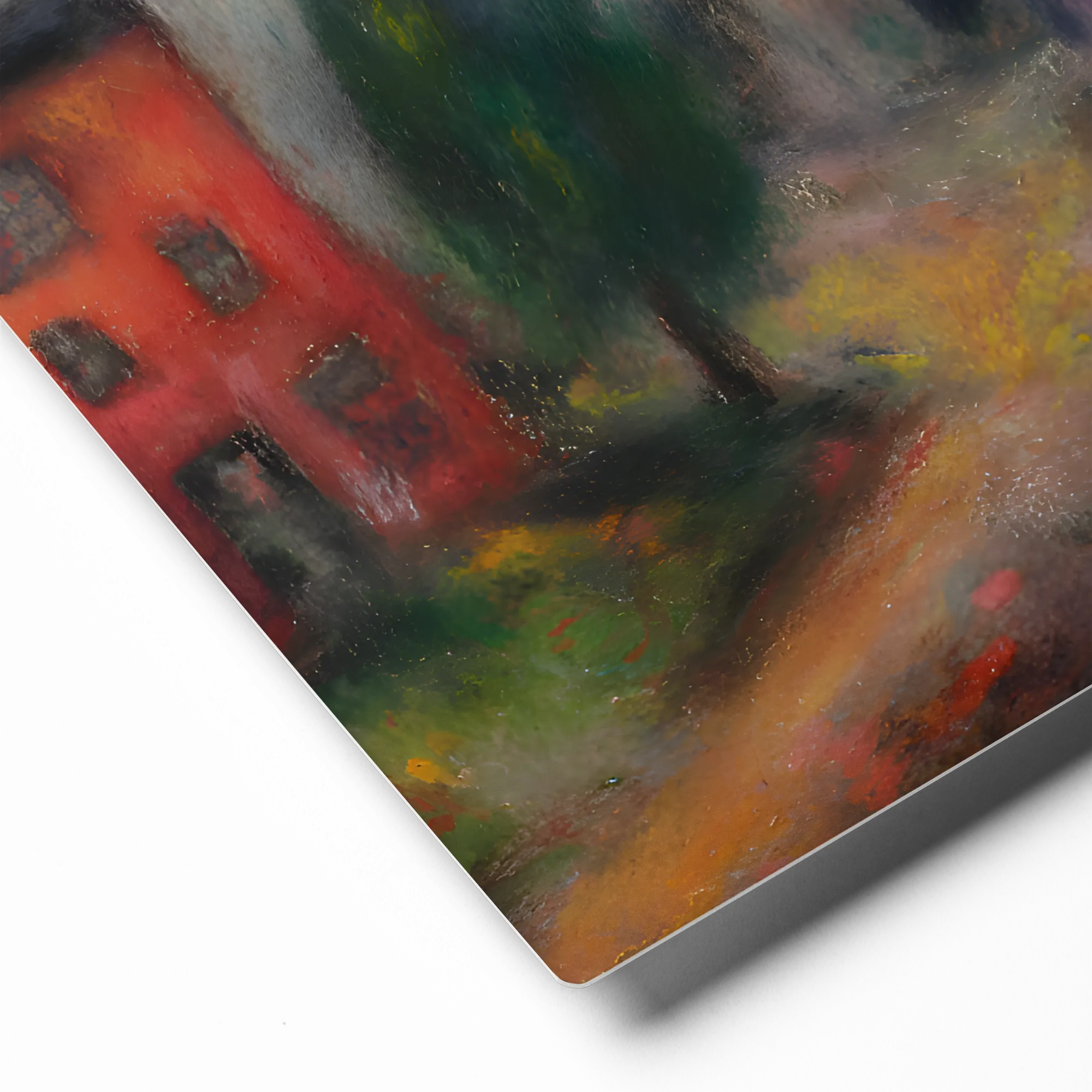 Flight Over the Colorful City 
 Canvas | 32″x 32″