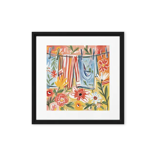 Laundry Day Blooms | Art Print