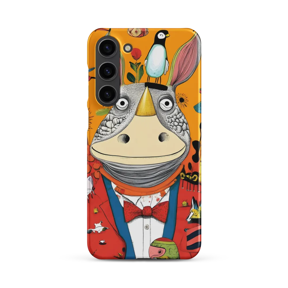 Whimsical Rhinoceros Illustration | Phone Case