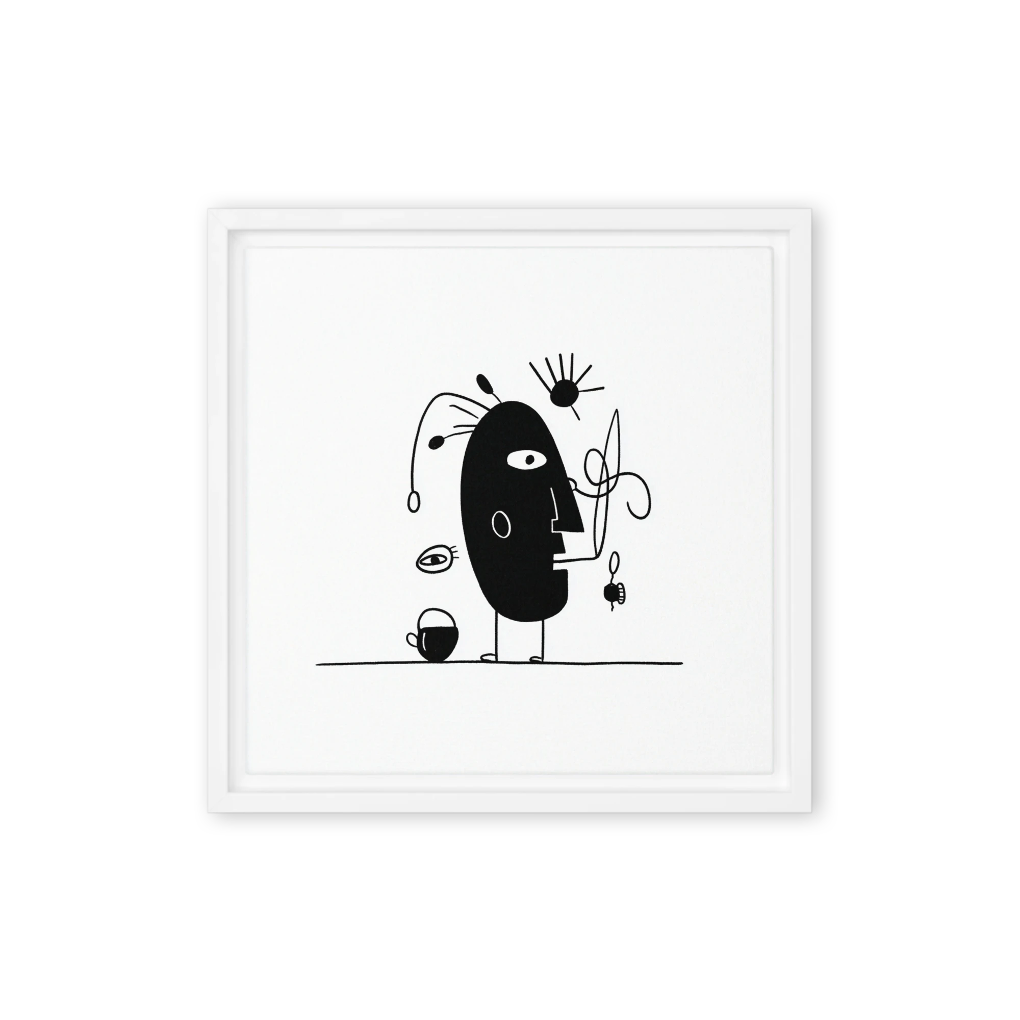 Minimalist Surreal Face