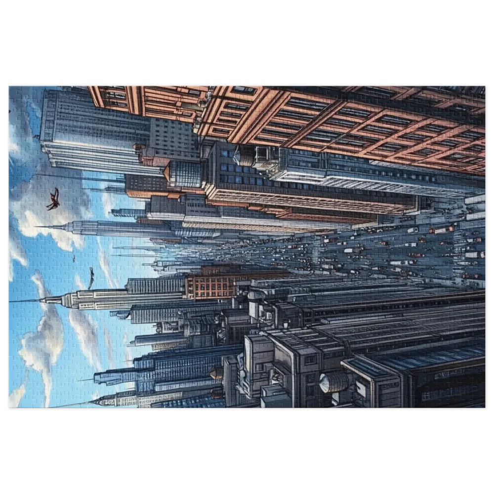 Urban Cityscape Illustration | Jigsaw Puzzle (252/520 pieces)