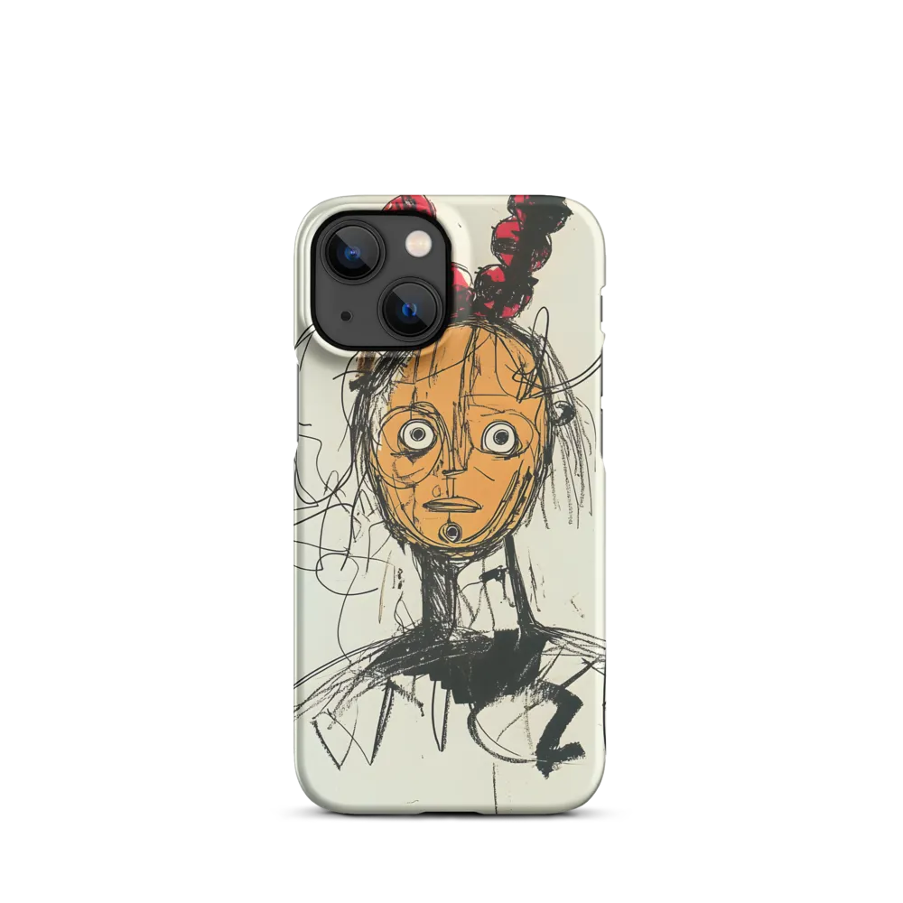 Abstract Art Brut Face Portrait | Phone Case