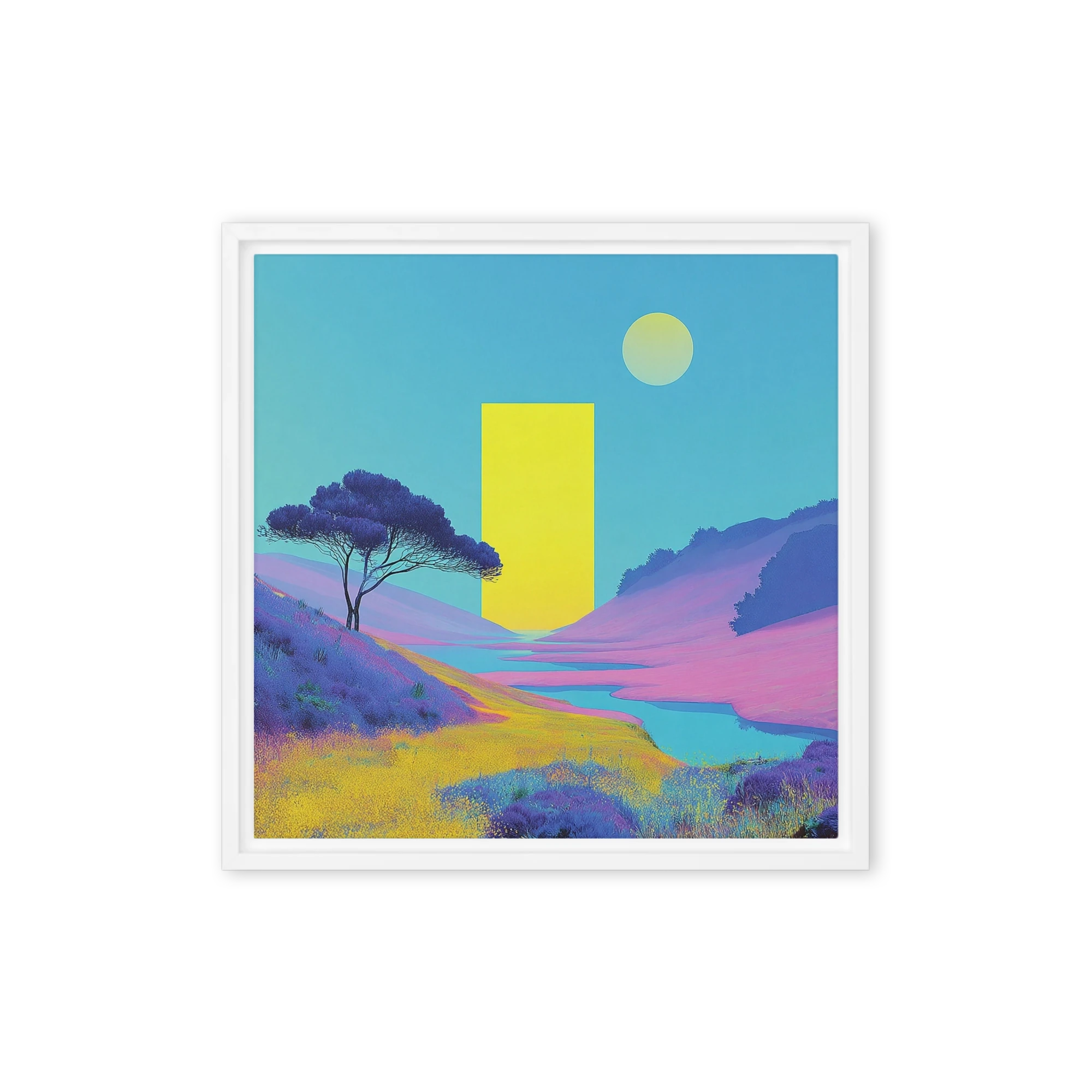 Yellow Monolith in Pastel Valley