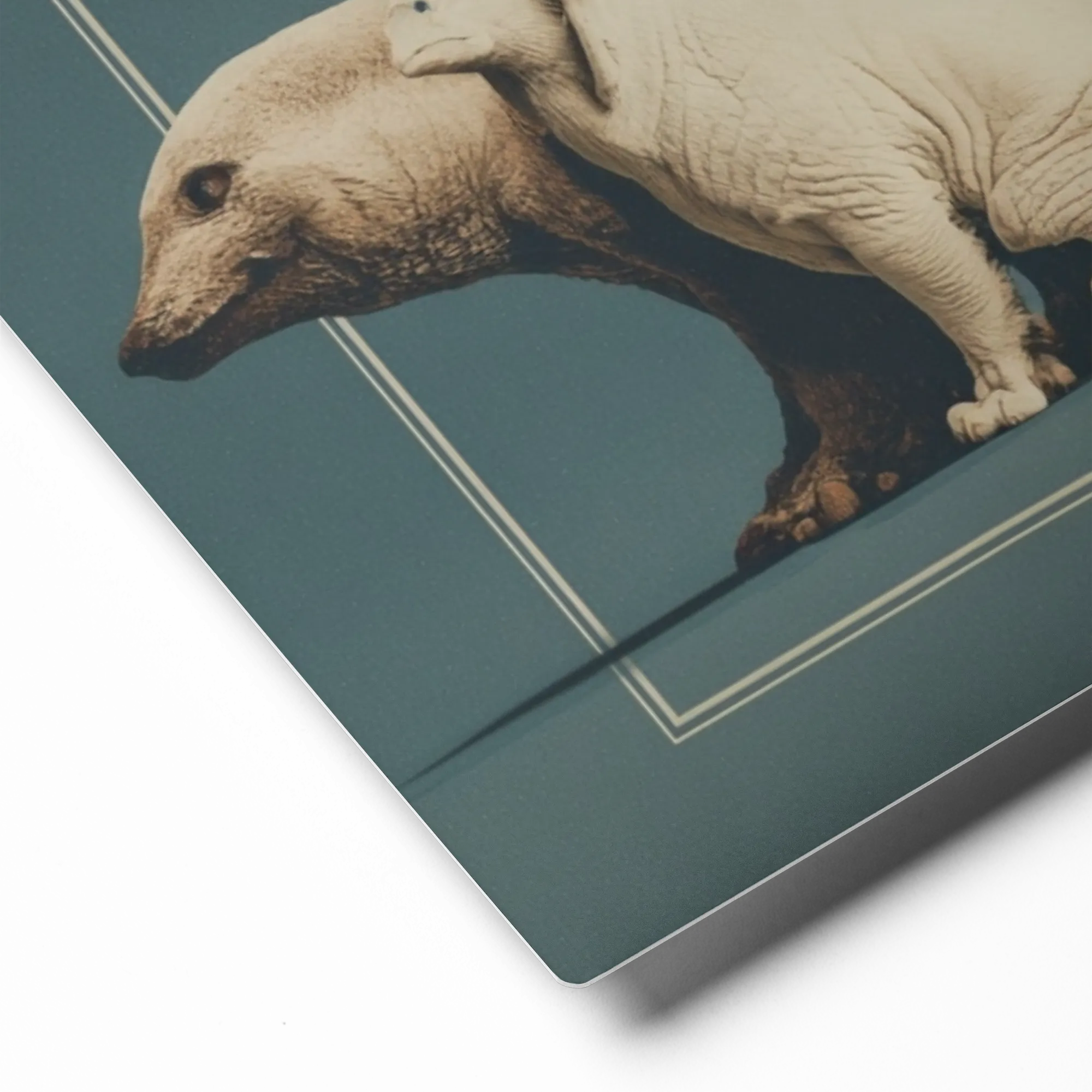 The Animal Assembly 
 Poster with White Frame | 10″x 10″