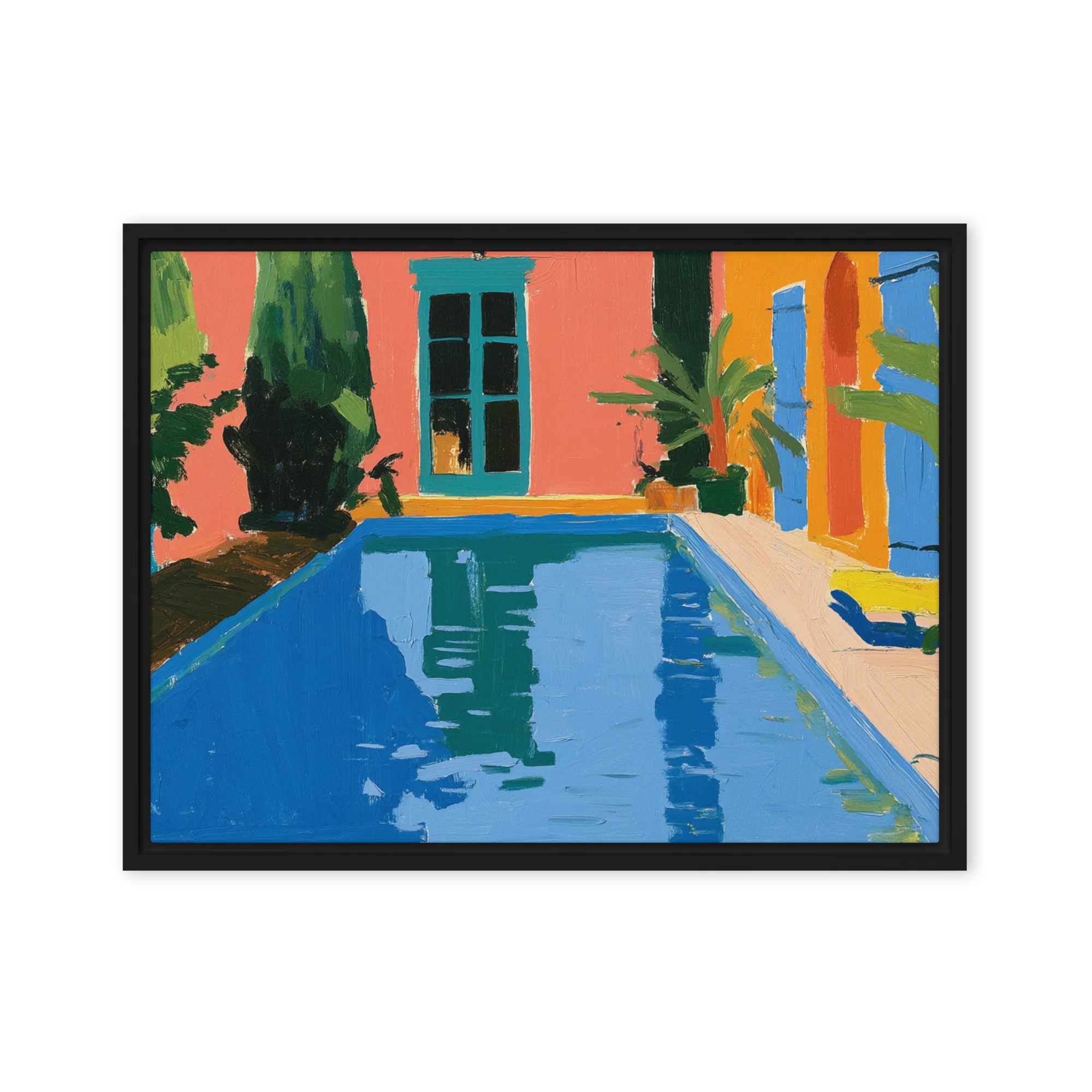 Flat planes and heavy impasto — Pure pigment brush ridges