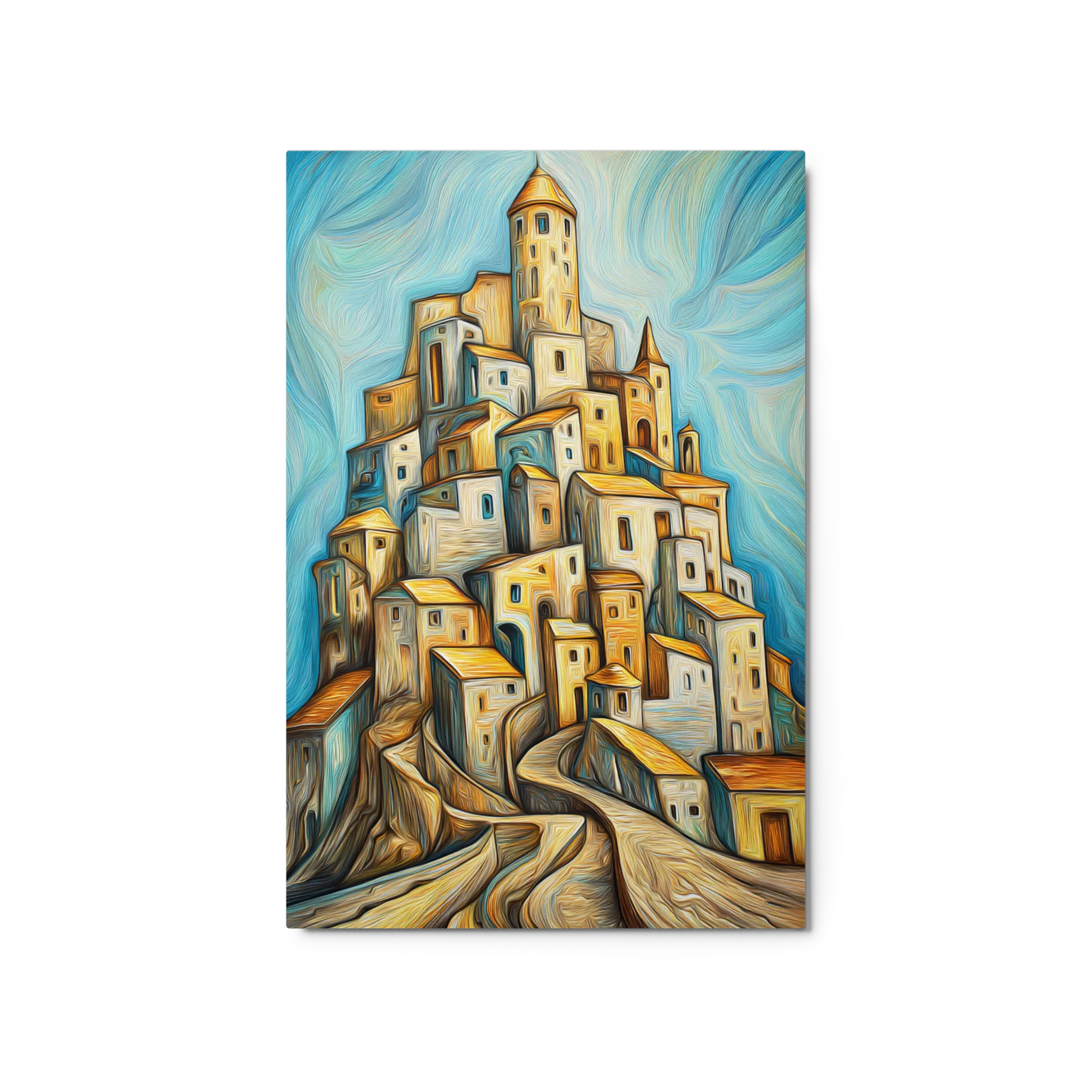 Swirling Hillside Village