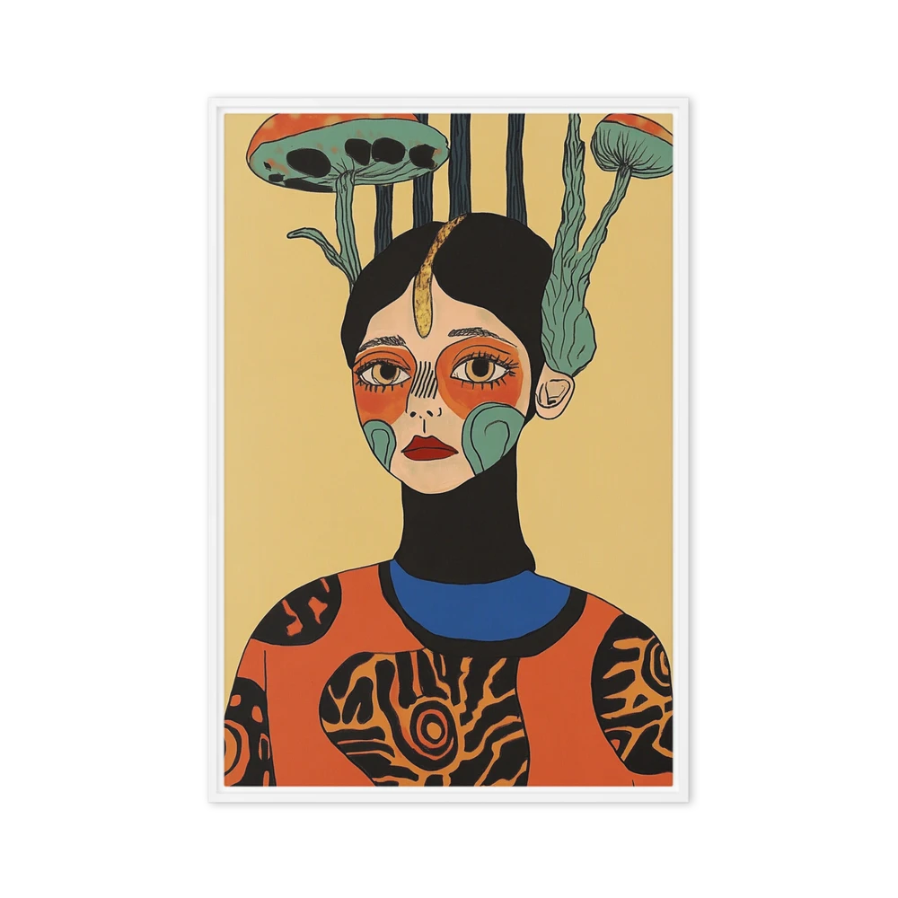 Psychedelic Mushroom Portrait | Art Print