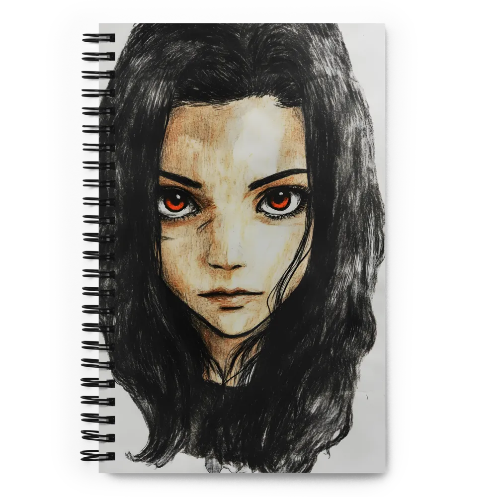 Intense Gaze Portrait 
 Spiral Notebook | 140 pages