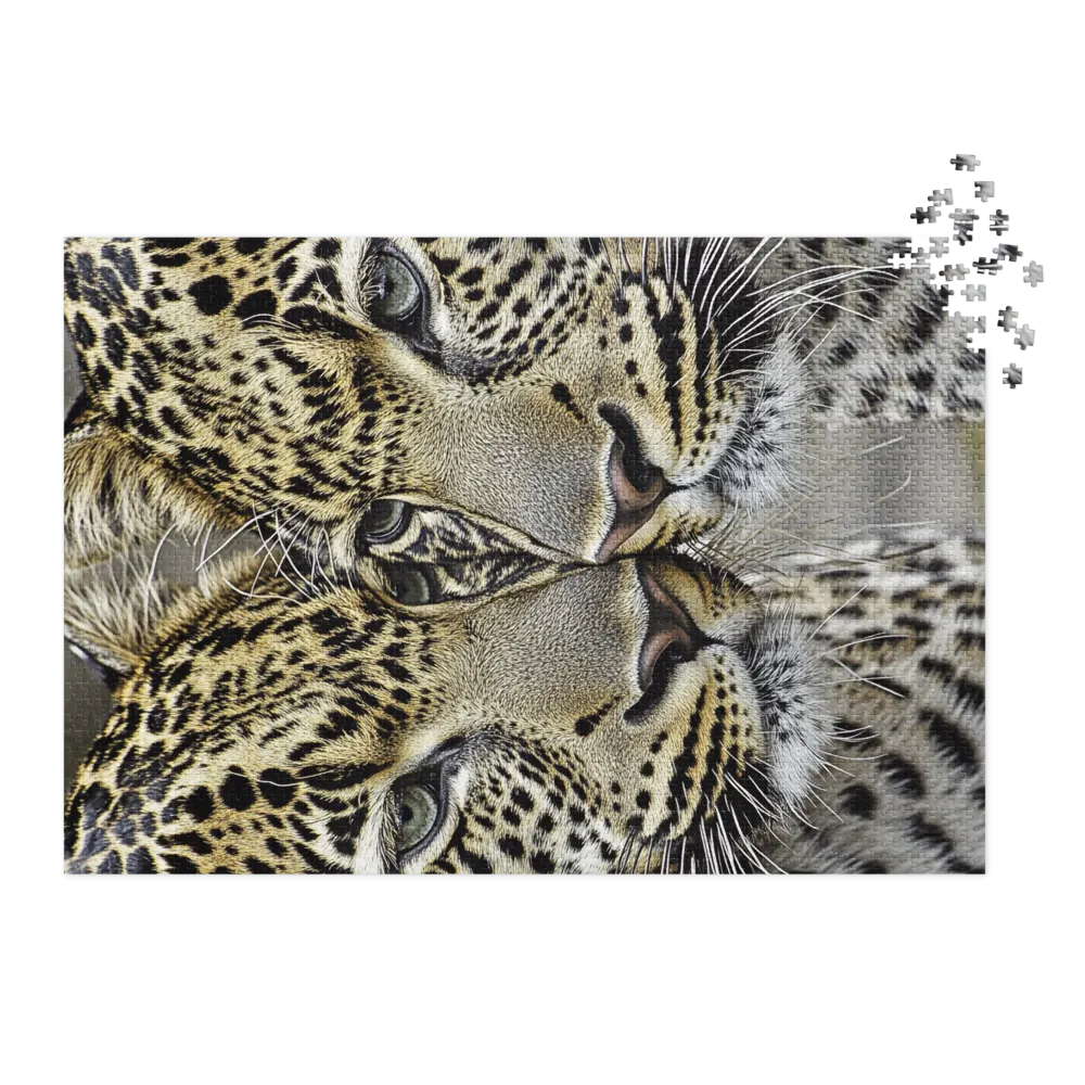 O Olhar Simétrico do Leopardo 
 Puzzle em caixa de metal