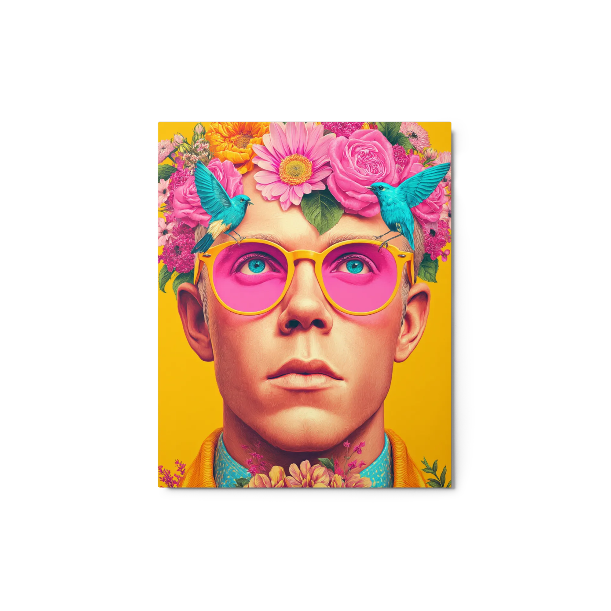 Whimsical Floral Portrait