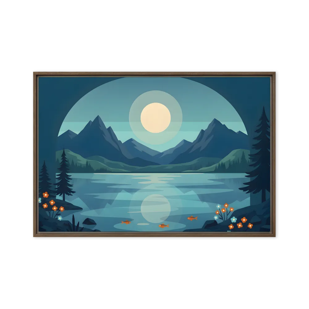 Serene Mountain Lake 
 Canvas | 18″x 26″