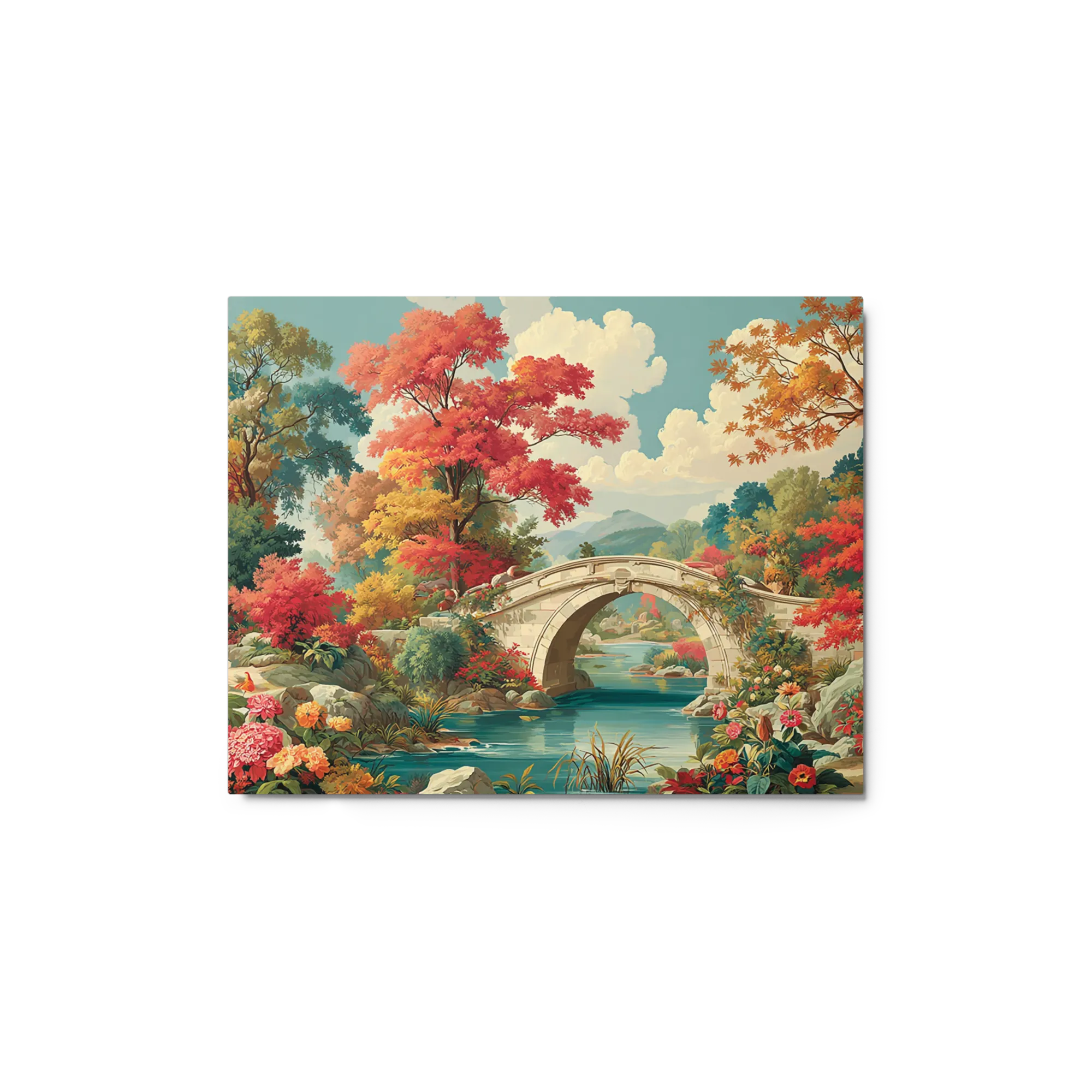 Autumn River Bridge