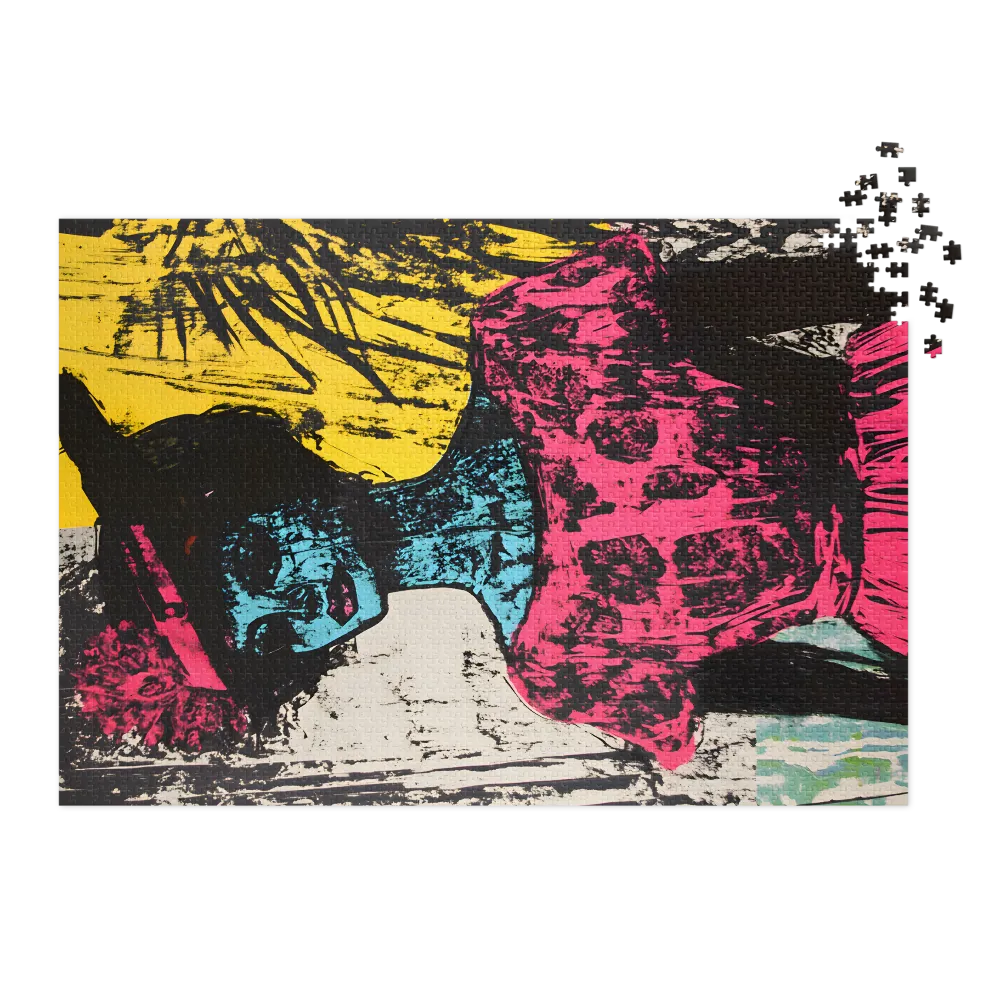 Retrato Neo Pop 
 Puzzle em caixa de metal