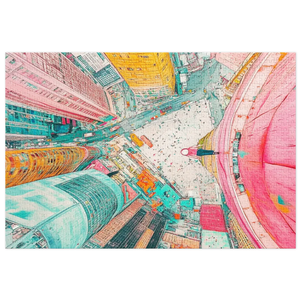 Surreal Aerial Urban Landscape | Jigsaw Puzzle (252/520 pieces)