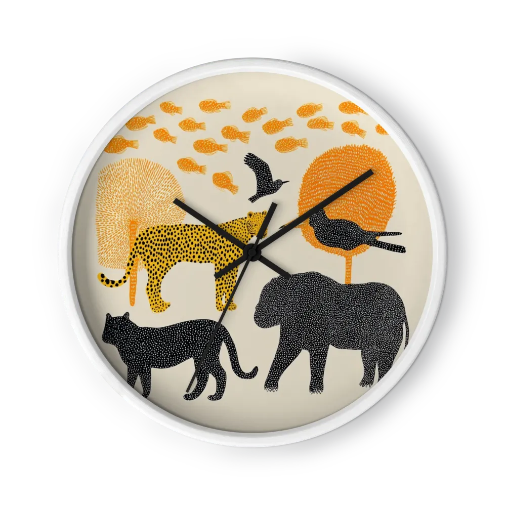 A Dotted Herd At Sundown — Folk Animals At Dusk