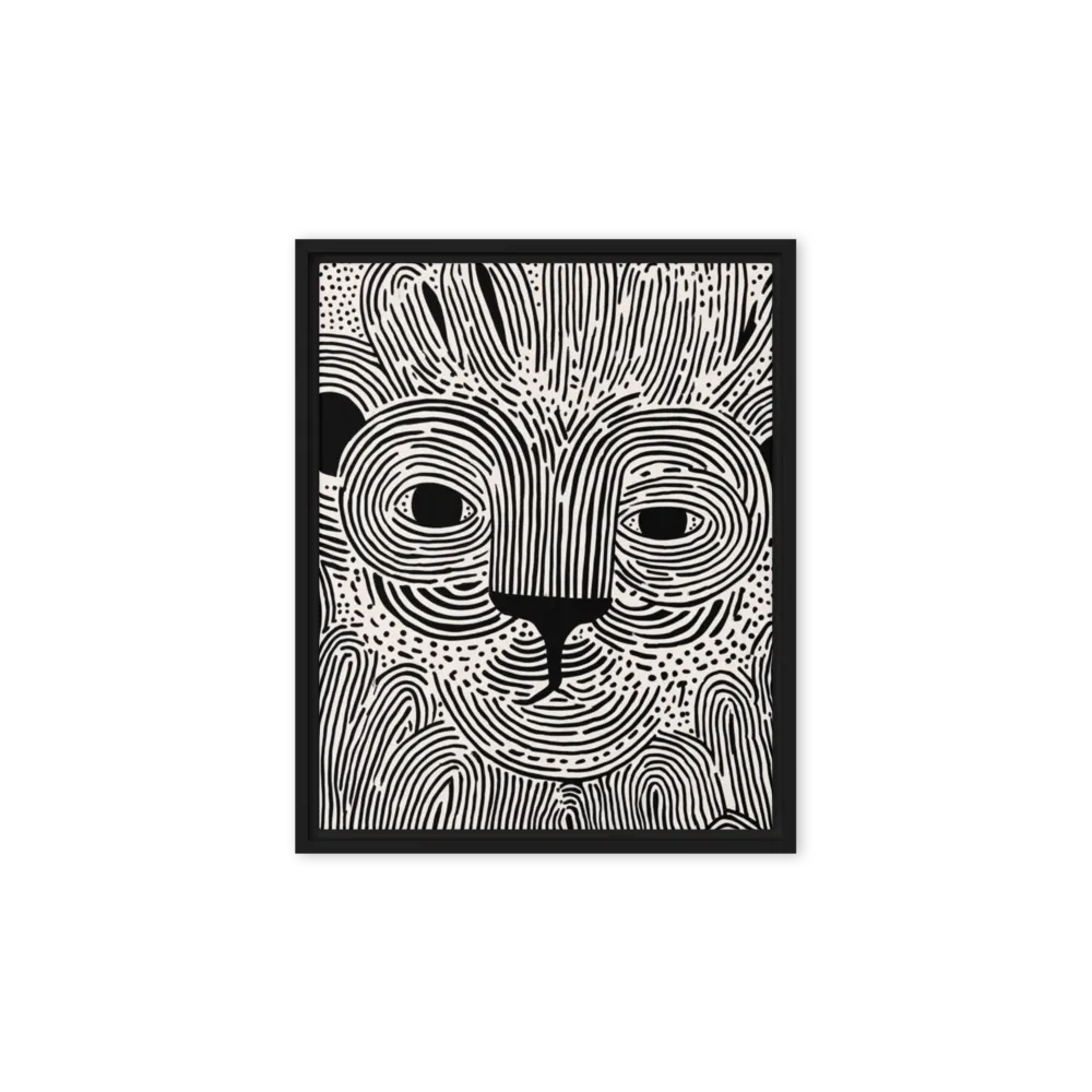 Concentric Pride 
 Canvas with White Frame