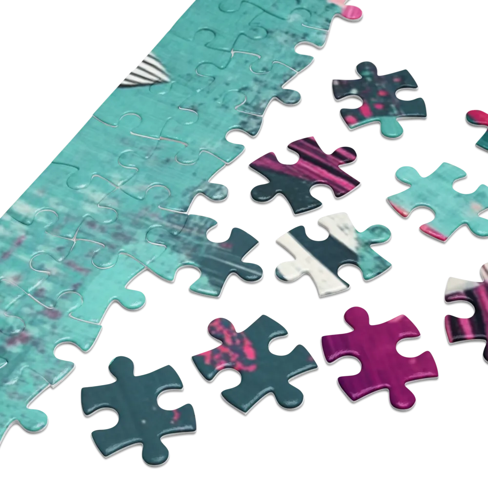 Perfil Magenta Sereno 
 Puzzle em caixa de metal