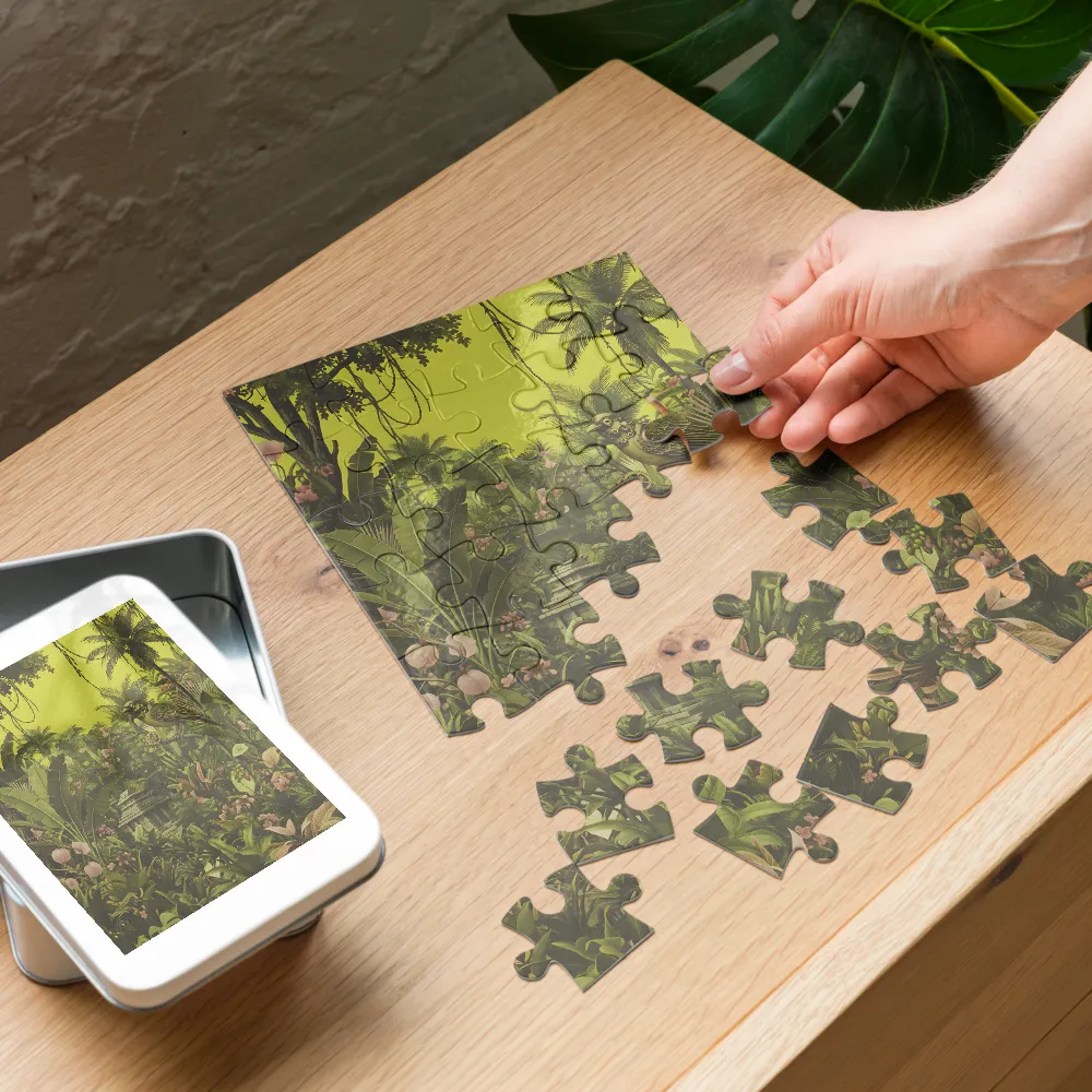 Sentinela Mecânica Selva 
 Puzzle em caixa de metal
