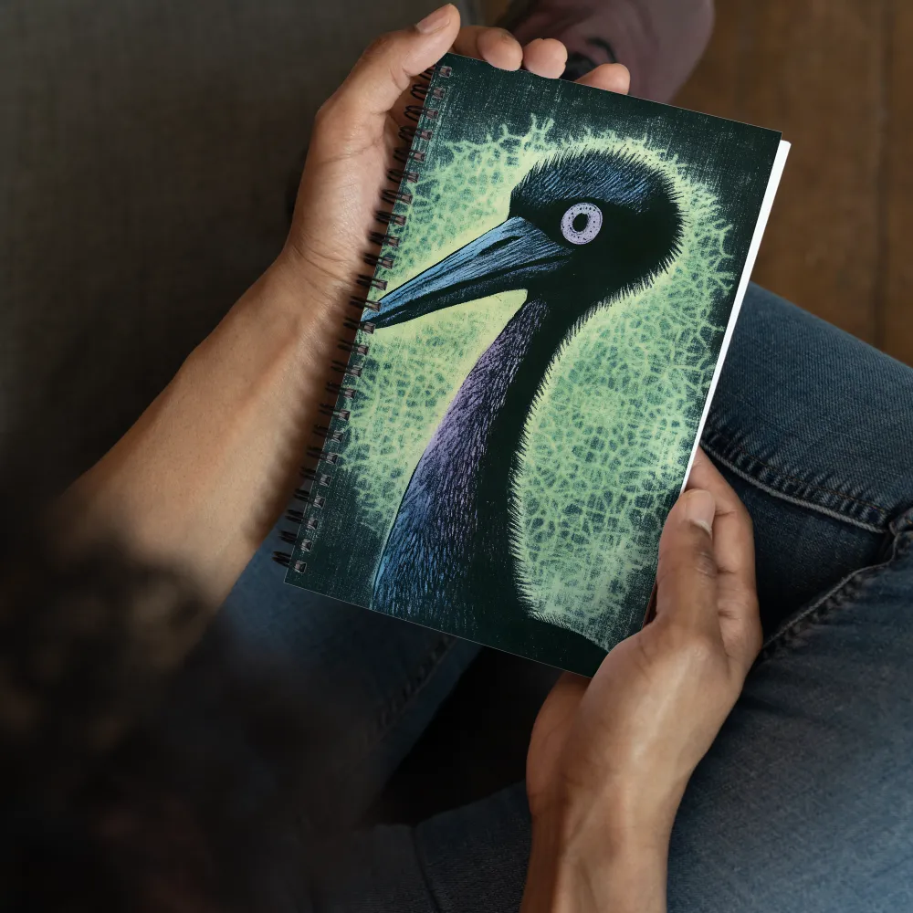 Enigmatic Bird Profile 
 Spiral Notebook | 140 pages
