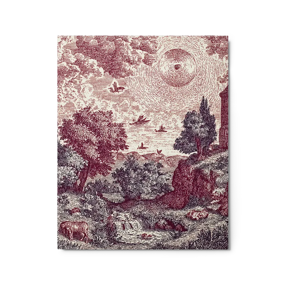Pastoral Engraved Landscape | Art Print